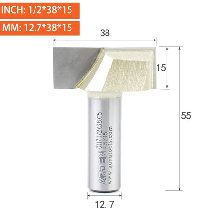 ARDEN Bottom Cleaning Router Bit Woodworking Metric Carbide Engraving Flat Bottom Pulling Slotting Milling Cutter For Wood MDF