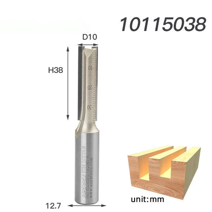 Arden Double Flute Straight Router Bit Wood Milling Cutter 6.35mm 12.7mm Shank Woodworking Tool CNC Flush Trim Arden Router Bits