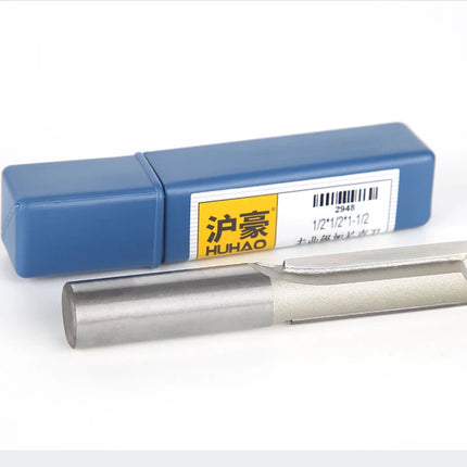 HUHAO 1/4"Shank Straight Router Bit Trimming Cutter Carbide Steel Trimming Machine Milling Cutter Wood Woodworking CNC Tools