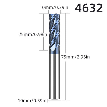 LIDIAO Milling Cutter Professional Carbide End Mill 4Flutes TiAIN Coating HRC45 CNC Milling Machine Tools Metal Cutter