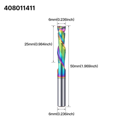 HUHAO 5A 3.175/4/5/6mm Shank Up Down Cut Two Flutes Compression Router Bits Carbide Spiral Milling Cutter For Wood Acrylic
