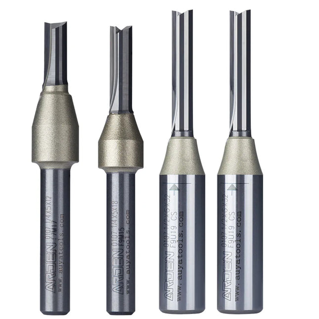 Arden TCT 2 Flute Straight Router Bit Woodworking ArdenCutter Trimming Router Bit 1/2 inch Shank CNC Woodworking Engraving Tools