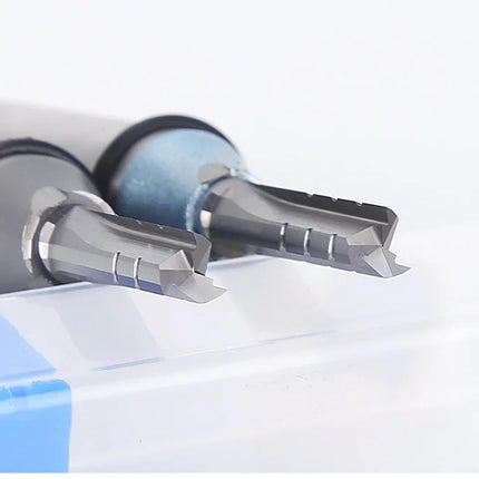 3pcs Chipbreaker Router Bit TCT Trimming Straight Milling Cutter Chip breaker Router Bit Wood Woodworking Slotting Cutter