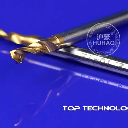 HUHAO 10PCS 1/8 Shank PCB Drill Bit Set 3.175mm PCB Carbide TiN Coated Tools