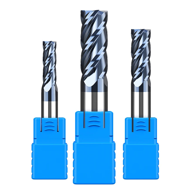 LIDIAO Milling Cutter Professional Carbide End Mill 4Flutes TiAIN Coating HRC45 CNC Milling Machine Tools Metal Cutter