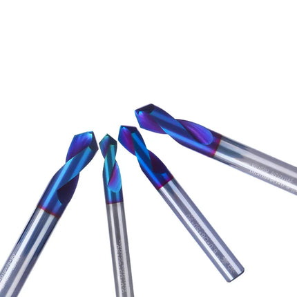 HUHAO 90 Degree Spot Drill Bits Point Router Bit Carbide CNC Chamfering Drilling Hole Guide CNC Tool Location Center Point Drill