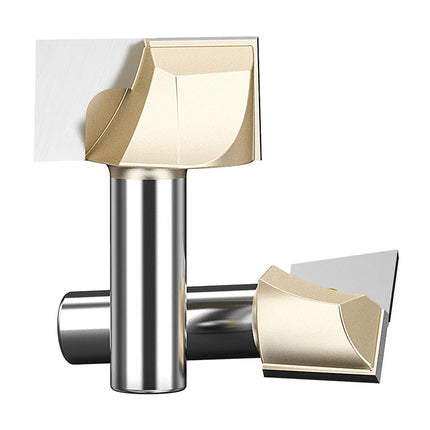 HUHAO Cleaning Bottom Engraving Bit for Wood 1/2 1/4 Shank Straight Router Bit Carbide Milling Cutter Woodworking Bit CNC Tools