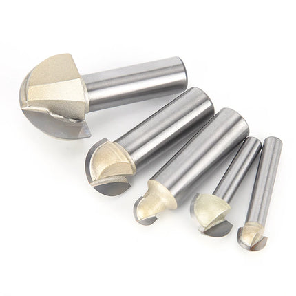HUHAO 6mm 8mm Shank Ball Nose Milling Cutter For Wood End Mill Round Nose Cove CNC Router Bit Carbide Steel Woodworking Tools