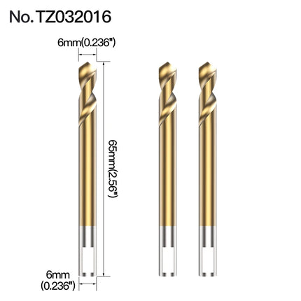 HUHAO 3PCS TCT Hole Saw Drill Bit Alloy Carbide Tipped Hole Cutter With Titanium-Plated Pilot Tools For Metal Stainless Steel