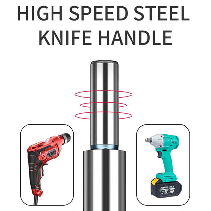 HUHAO Forstner Drill Bit 8mm 10mm Round Shank Wood Centering Hole Saw Diameter 14-53mm Carbide Cutter Woodworking Drill Bit Tool