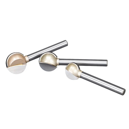 HUHAO 3mm 6mm Shank Ball Nose Round Carving Bit CNC Milling Cutter For Wood Cove End Mill Radius Core Router Bit Carbide Tools