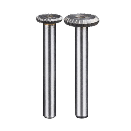 HUHAO Y Type Carbide Rotary File for Steel Grinding Head Milling Cutter Y Type 90 degree Disc 6mm Shank Single Groove Engraving Tool Burr