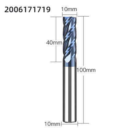 LIDIAO Milling Cutter Professional Carbide End Mill 4Flutes TiAIN Coating HRC45 CNC Milling Machine Tools Metal Cutter