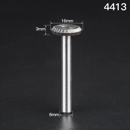 HUHAO Y Type Carbide Rotary File for Steel Grinding Head Milling Cutter Y Type 90 degree Disc 6mm Shank Single Groove Engraving Tool Burr