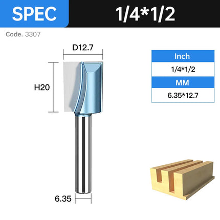 HUHAO Cleaning Bottom Engraving Bit for Wood 1/2 1/4 Shank Straight Router Bit Carbide Milling Cutter Woodworking Bit CNC Tools