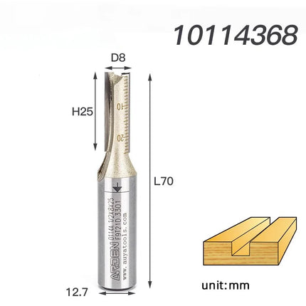 Arden Double Flute Straight Router Bit Wood Milling Cutter 6.35mm 12.7mm Shank Woodworking Tool CNC Flush Trim Arden Router Bits