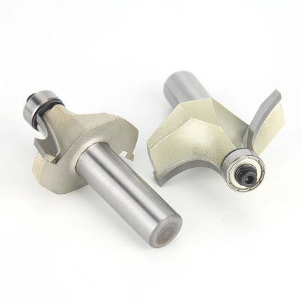 HUHAO 1/4 Shank Corner Round Over Router Bit With Bearing Carbide Steel Milling Cutter For Wood End Mill CNC Woodworking Tools