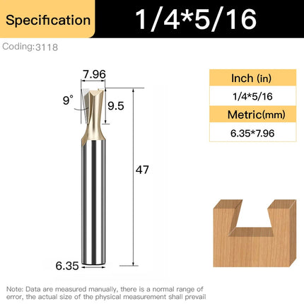 HUHAO 1/4inch 1/2inch Dovetail Joint Router Bit 12.7mm Shank Milling Cutter Carbide Steel Engraving Cutting CNC Tools For Wood