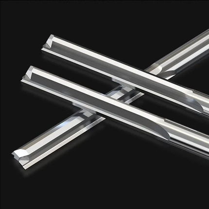 HUHAO Woodworking Tools 3.175/4 /6mm Shank Wood Milling Cutter 2 Flute Carbide End Mill CNC Engraving Bit Straight Slot Cutter