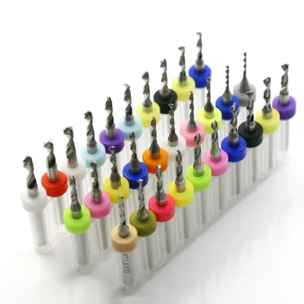 10pcs Carbide PCB Drill Bit 3.1-6.0mm 1/8（3.175mm） Shank Mini Drill Bit Set for PCB Circuit Board,Placstic Drilling
