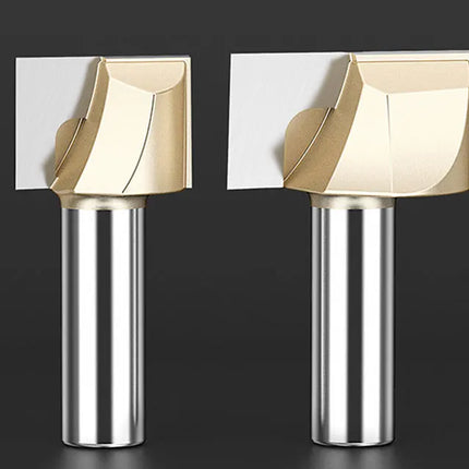 HUHAO Cleaning Bottom Engraving Bit for Wood 1/2 1/4 Shank Straight Router Bit Carbide Milling Cutter Woodworking Bit CNC Tools