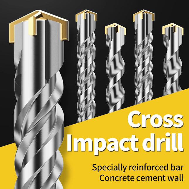 LiDiao SDS Plus Rotary Hammer Drill Bits Concrete Drill Bit Long Round Handle Carbide Tipped Brick Stone Drilling 6 to 25mm⭐⭐⭐⭐⭐