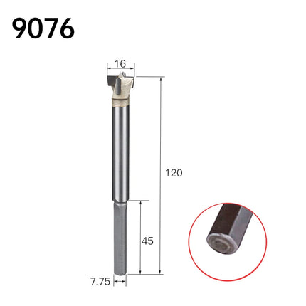 Hole Saw Cutter for Wood Forstner Drill Bit Hex 1/4in Shank Hinge Boring Bit Hole Saw Cutter Carbide Steel for Wood Woodworking Tools