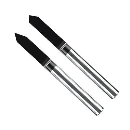 HUHAO 4mm Shank Bottom Carbide Engraving Router Bits for Metal Wood Stainless Steel Titanium Coating Milling Cutter PCB CNC Tool