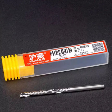 HUHAO 30pcs 3.175mm Right Spiral Milling Cutter ‌Up Cut One Flute Router Bit CNC End Mill Milling Cutter CNC Engraving Bit