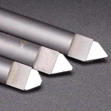 PCD Diamond Engraving Cutter V Shaped End Mill Milling Cutter for Stone Granite Marble Engraving CNC Carving Tool