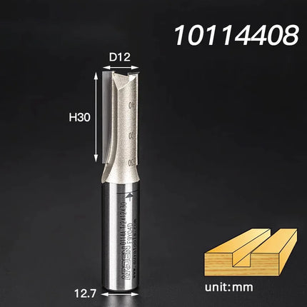 Arden Double Flute Straight Router Bit Wood Milling Cutter 6.35mm 12.7mm Shank Woodworking Tool CNC Flush Trim Arden Router Bits