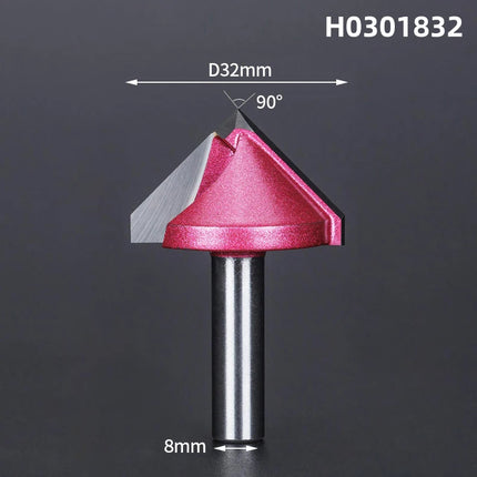 V Shape Wood Router Bit 60 90 120 150 Degrees 3D Engraving Bit for Wood Cutting Slotting