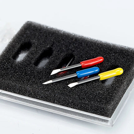 HUHAO 5PCS 30/45/60 Degree Mimaki Cutting Plotter Blade Vinyl Cutter Knife Milling Cutter for Power Tools Mimaki Plotter Bits