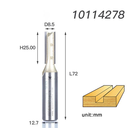 Arden Double Flute Straight Router Bit Wood Milling Cutter 6.35mm 12.7mm Shank Woodworking Tool CNC Flush Trim Arden Router Bits