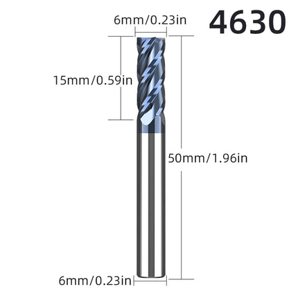 LIDIAO Milling Cutter Professional Carbide End Mill 4Flutes TiAIN Coating HRC45 CNC Milling Machine Tools Metal Cutter
