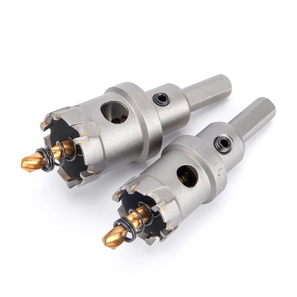 HUHAO 3PCS TCT Hole Saw Drill Bit Alloy Carbide Tipped Hole Cutter With Titanium-Plated Pilot Tools For Metal Stainless Steel