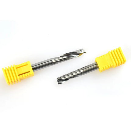 Single Flute End Mill Spiral Router Bits for Cut PVC/Wood/Plastic 1 Flute CNC Milling Cutter