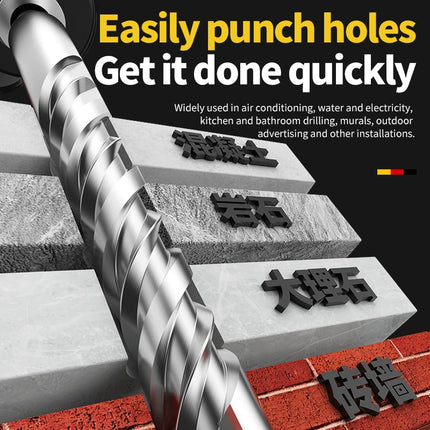 LiDiao SDS Plus Rotary Hammer Drill Bits Concrete Drill Bit Long Round Handle Carbide Tipped Brick Stone Drilling 6 to 25mm⭐⭐⭐⭐⭐