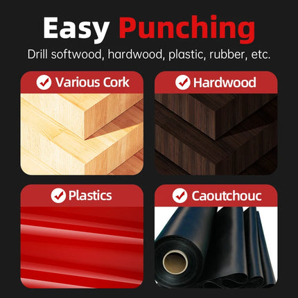 HUHAO 1/3/6PCS Three-point Woodworking Drill Bit Set 3MM-13MM Twist Drill Bits Set for Woodworking Wood Hole Reaming Power Tool