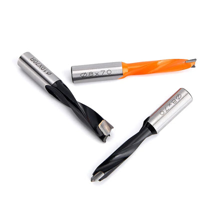 HUHAO 10mm Shank Forstner Wood Drill Bits Alloy Hole Opener Bit 70mm Total Length Router Bit Carbide Row Drill Woodworking Tools