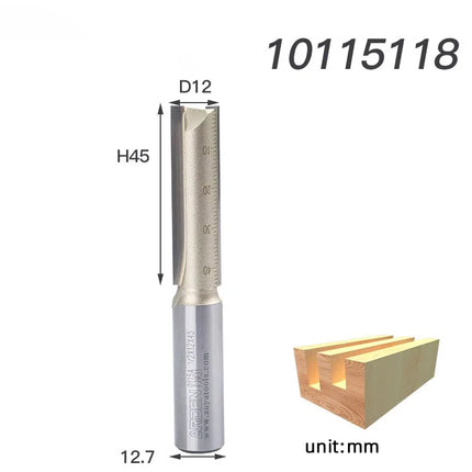 Arden Double Flute Straight Router Bit Wood Milling Cutter 6.35mm 12.7mm Shank Woodworking Tool CNC Flush Trim Arden Router Bits