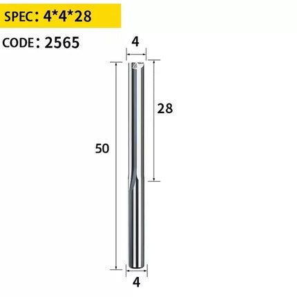HUHAO Woodworking Tools 3.175/4 /6mm Shank Wood Milling Cutter 2 Flute Carbide End Mill CNC Engraving Bit Straight Slot Cutter