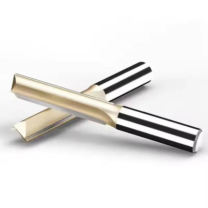 HUHAO 1/4"Shank Straight Router Bit Trimming Cutter Carbide Steel Trimming Machine Milling Cutter Wood Woodworking CNC Tools