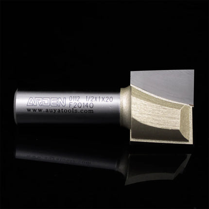 ARDEN Inch Woodworking Flat Bottom 2 Flutes Carbide Bottom Router Bit  Slotting Carving CNC Tool for Plywood MDF Solid wood