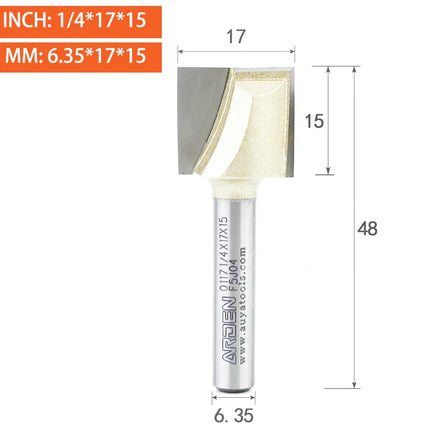 ARDEN Bottom Cleaning Router Bit Woodworking Metric Carbide Engraving Flat Bottom Pulling Slotting Milling Cutter For Wood MDF