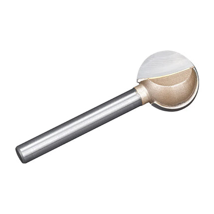 HUHAO 3mm 6mm Shank Ball Nose Round Carving Bit CNC Milling Cutter For Wood Cove End Mill Radius Core Router Bit Carbide Tools