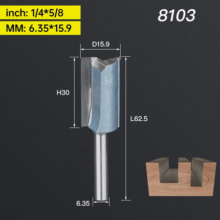 HUHAO Cleaning Bottom Engraving Bit for Wood 1/2 1/4 Shank Straight Router Bit Carbide Milling Cutter Woodworking Bit CNC Tools