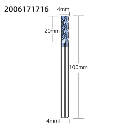 LIDIAO Milling Cutter Professional Carbide End Mill 4Flutes TiAIN Coating HRC45 CNC Milling Machine Tools Metal Cutter