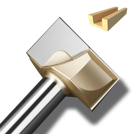 HUHAO Cleaning Bottom Engraving Bit for Wood 1/2 1/4 Shank Straight Router Bit Carbide Milling Cutter Woodworking Bit CNC Tools