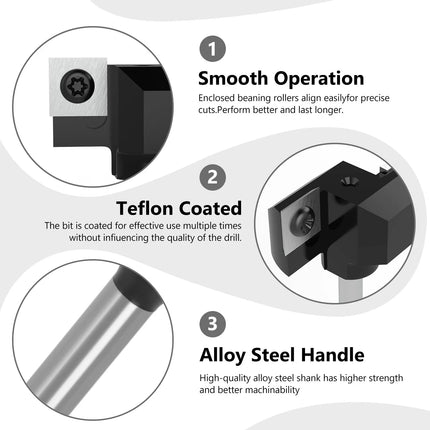 Insert Type Surfacing Router Bit  Spoil board Removable Face Milling Cutter Planer Slotting Bit for Wood Tool Replaceable Blade